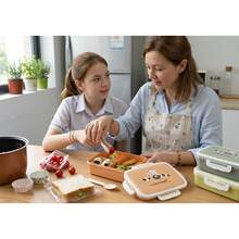 Multifunctional Bento Lunch Box With Included Cutlery - Mustard Yellow - View 5