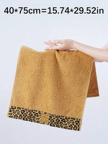 QIBHI 超柔軟 4 件套毛巾組 - 100% 純環紗棉，包含 2 件大尺寸浴巾 28x55''、2 件手巾 16x29'' - 適合日常使用、飯店與水療中心 - 黃色 - 黃色 - 查看 8