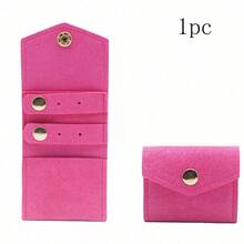 Multifunctional Small Jewelry Roll Bag, Mini Closed Earring Ring Necklace Storage Pouch, Suitable For Travel, Daily, Dorm, Campus - Multicolor - View 12