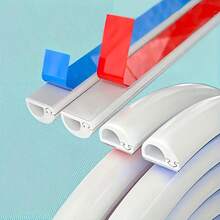 2M/3M Curved Anti-Crush Floor Cable Cover, Self-Adhesive Power Extension Cord Cable Management Tray, Cable Protector, Home Wire Organizer - A - View 6