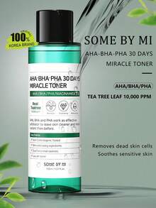 SOME BY MI AHA BHA PHA 精華化妝水，精華般質地，輕盈液體，快速吸收，淨化毛孔，舒緩保濕，韓系美妝，150ml/5 Fl.Oz. - 5.07fl. oz./150ml - 查看 2