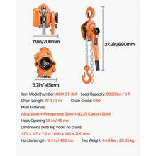 Lifting Tools & Accessories - 3 T, Elevación 3 M - View 11