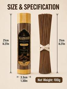 100g Agarwood Incense Sticks, Agarwood Aromatherapy, Long-Lasting Fragrance, Stress Relief, Suitable For Hosting Guests, Reading, Gifting, Indoor Air Purification, Yoga, Spa Treatment And Meditation - Agarwood Incense Sticks - View 6