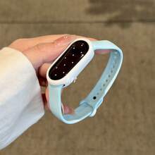 1 Strap + 1 Silicone Protective Case Combo, High Aesthetic Watch Band, Elegant & Exquisite, Comfortable & Breathable Silicone Strap Design, Suitable For Xiaomi 10/9/8 Sizes, Quick Detachable Buckle Design, Supports NFC Version Sharing, High Cost-Performance, Couple Watch Band Accessories - Multicolor - View 17