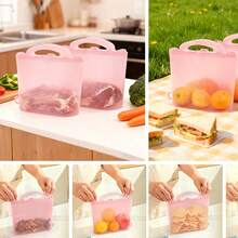 [Capacity Cosmetics Bag] Large Silicone Cosmetic Organizer Bag | Portable, Unscented, Multi-Functional Storage For Lipsticks, Makeup Brushes, Perfume,Silicone Sealing Bag,Makeup Organizer,Room Decor - Multicolor - View 8
