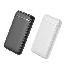 Bateria Externa Power Bank 5000 mAh COOL (2 Cables: TIPO C / Lightning) Blanco - Blanco - Ver 5