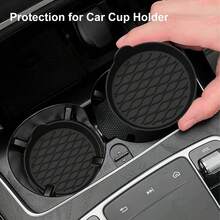 2pcs/4pcs Car Silicone Cup Holder Coasters, Non-Slip Storage Pads, Raised Anti-Spill Cup Holder Universal Round Non-Slip Pads, Car Cup Holder - A - View 1
