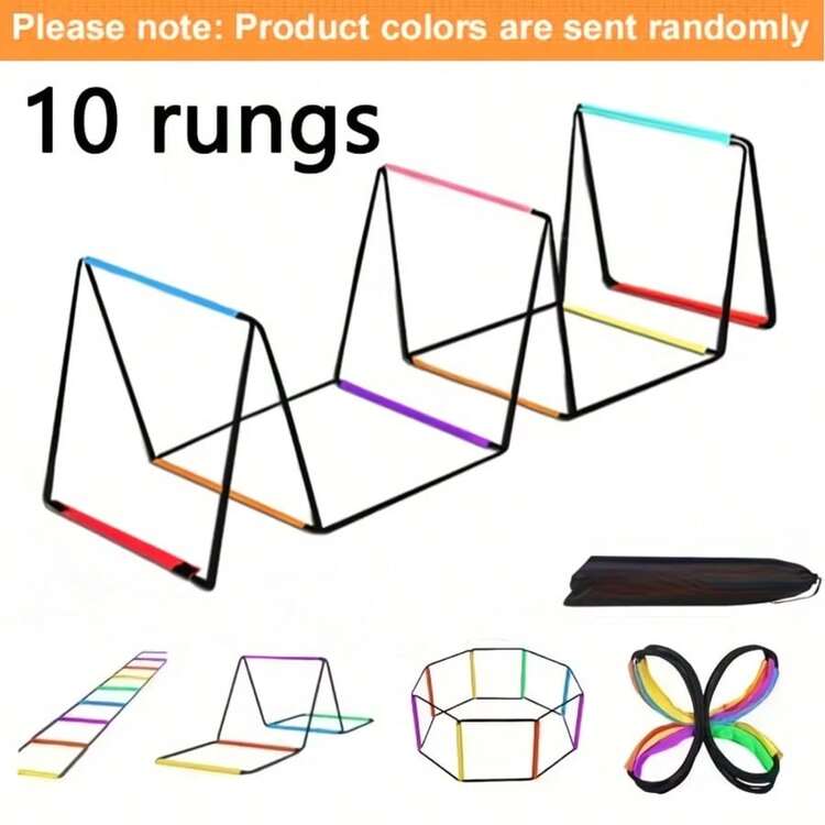 Multifunctional Agility Ladder, Random Color, Agility Training Equipment, Football Speed Ladder, Football Footwork Ladder, Suitable For Fitness Running And Agility Training, Foldable Football Speed And Rhythm Training Equipment - Color - View 6