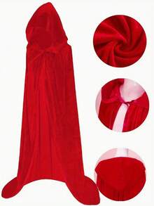 1 buah Jubah Beludru, Cocok untuk Pesta Kostum, Malaikat Maut, Penyihir, Hantu, Setan, Perlengkapan Cosplay - MultiWarna - View 8