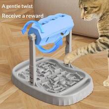 Hepet 2-in-1 großes Haustier-Puzzle-Spielzeug & Leckerli-Spender-Ball Rollfutterautomat, Anti-Langeweile-Trainings-Hundenapf, Anti-Erstickungs-Langsamfutterautomat für kleine Katzen & Hunde. Hundezubehör Katzenzubehör Hundespielzeug Katzenspielzeug Welpen Spiel halten Fütterung glücklicher Hund - Verschiedenfarbig - Übersicht 3