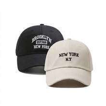 BONNY BOOM 1/2/3件刺繡字母 BROOKLYN EST.1631 NEW YORK 棒球帽，女款卡車帽，男款可調節尺寸帽子，輕量防曬帽，多功能棒球帽，適合夏季戶外運動、日常穿著、海灘派對、旅行度假，中性款，Y2K風格，送給朋友、返校、萬聖節、聖誕節、婚禮、母親節、父親節、老師、學生的完美禮物 - 彩色 - 查看 11