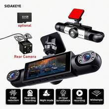 Sidakeye New Dash Cam With 1080P HD Resolution, Motion Detection, Loop Recording, Parking Monitoring, Collision Detection, Enhanced Night Vision And Dual Front And Rear Recording. Suitable For All Types Of Vehicles. - A - View 10