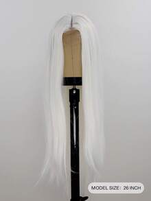 26-Inch Long Straight Synthetic Wig, Heat-Resistant Fiber, Smooth And Realistic Hair Strands - Multicolor - View 3