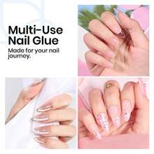 Beetles 2Pcs 15ML Nail Glue Gel For Acrylic Nail Tips & Clear Press On Nails, TPO Free Super Strong U V Nail Glue For Nail Extensions, DIY Long Lasting Nail Gel Kit, Gift For Women - Nail Glue - View 7
