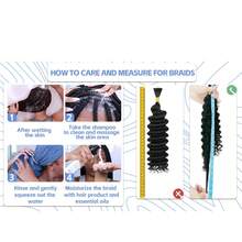 Boho Braids Human Hair Human Hair 100g 2 Bundles Boho Hair For Braiding Knotless Straight Human Hair Bundles Bulk Hair For Braiding - Multicolor - View 8
