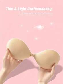 Bra Push-Up Tak Terlihat - Tanpa Tali, Model Leher Halter Transparan, Cocok untuk Gaun Tanpa Punggung dan Gaun Pengantin - Disarankan untuk Naik Satu Ukuran dari Ukuran Anda yang Biasa. - Beraneka warna - View 6