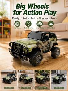 兒童遙控越野車 4WD 男孩生日禮物玩具車 兒童玩具 遙控車 遙控卡車 兒童RC卡車 女孩玩具 RC漂移車 遙控 兒童年終禮物 遙控車 - 彩色 - 查看 3
