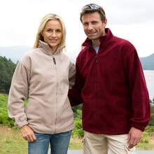 Result Mens Full Zip Active Fleece Anti Pilling Jacket - Burgundy - View 3