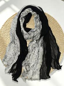 1pc Women's Long Lightweight Ombre Scarf, Fashionable Casual Suitable For Daily Matching, Commuting, Beach, Vacation Or Sun Protection - Multicolor - View 10