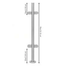 304 Stainless Steel Railing Post 90cm Center Post Glass Railing Post Silver Middle Post - Silver - View 3