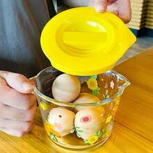 1pc Heat-Resistant Glass Measuring Cup With Scale For Baking, Microwave , Breakfast Milk Cup For Home Use - Multicolor - View 3