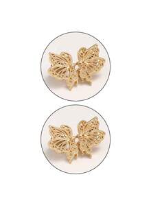 1/2/3 Set High Quality Butterfly Waist Buckle, Women's Pants Clip Brooch, Durable Fashion Detachable Pants Clip, Suitable For Jeans, Skirts, Pants, Bags, Etc., Suitable For Girls, Women - A - View 14