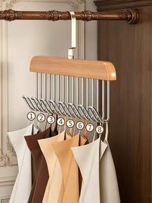 Stainless Steel Socks & Underwear Drying Rack, 10 Clips, Outdoor Wind-Resistant Design, Soft Rubber Clip Heads To Prevent Clothing Scratches, Suitable For Bedroom Storage And Balcony Drying - Multicolor - View 8