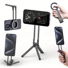 Soporte magnético plegable giratorio de 360° para teléfono, adecuado para teléfonos y Android, navegación, transmisión en vivo, viajes - Multicolor - Ver 2