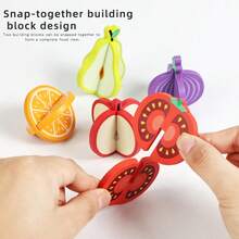 Children's Early Education Supermarket Role Play Educational Vegetable & Fruit Recognition Simulation Vendor Set - Multicolor - View 8