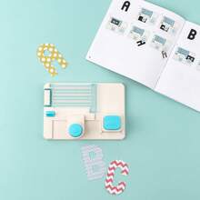 Mini Tablero de Perforación de Alfabeto para Manualidades DIY, Crea Letras, Números y Puntuación, Scrapbooking, Hacer Tarjetas, Pancartas de Fiesta, Incluye Manual Paso a Paso - D - Ver 11