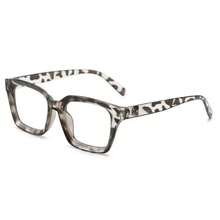 1 Pair Of Ultra-Light Fashionable Leopard Print Square Clear Glasses, Suitable For School, Work, And Reading. - Clear - View 9