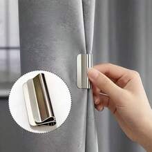 1/5/10 Pairs Strong Magnetic Blackout Curtain Clips, No-Sew Curtain Gap Fixing Buckles, Reusable Multi-Function Curtain And Clothing Fasteners, Non-Damaging Clips, Suitable For Living Room, Dorm, Apartment - Fastener - View 10