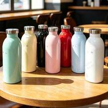 Anti-Drop Minimalist 304 Stainless Steel 24bottles Collab 7-Color Cup, Heat-Resistant Niche - Multi-color 500ml - View 1