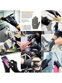 [Free Shipping] 20/100pcs Nitrile Gloves, Cleaning Gloves,Dishwashing Gloves,Household Cleaning Gloves,Disposable Nitrile Gloves,Black Gloves Disposable Nitrile Gloves Household Nitrile Gloves Powder-Free Nitrile Gloves Touchscreen Compatible Gloves - Black - View 3