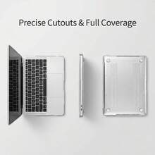 2件裝透明全覆蓋硬PC保護殼，適用於MacBook/Matebook，水晶透明防刮防撞薄型筆電殼，相容13 Neo/13.3 Air/13.3 Pro/13.6 Air/14.2 Pro/15 Air/16.2 Pro/D16/14 Ultra - 查看 7