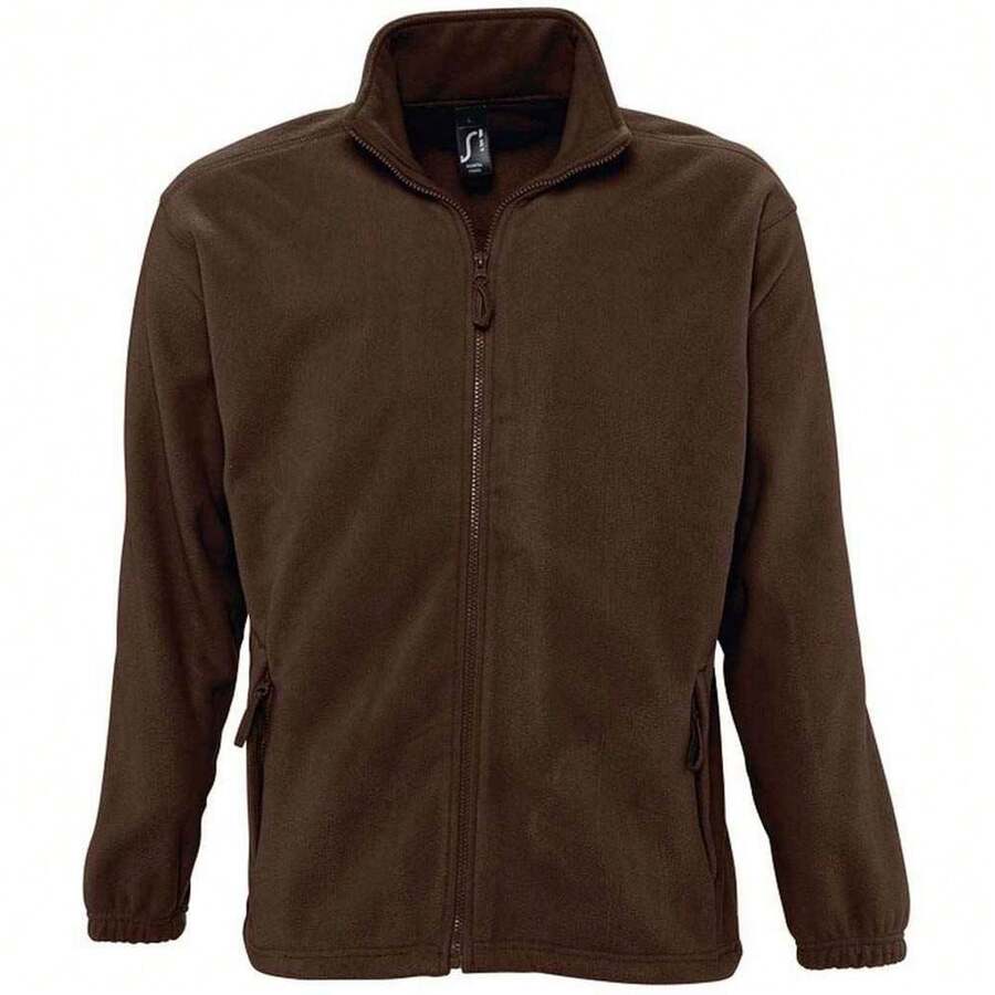 SOLS Unisex Adult North Fleece Jacket - Dark Chocolate - View 1