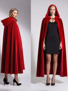 1 buah Jubah Beludru, Cocok untuk Pesta Kostum, Malaikat Maut, Penyihir, Hantu, Setan, Perlengkapan Cosplay - MultiWarna - View 5