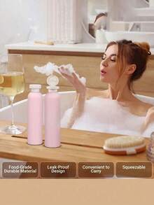 Refillable Squeeze Bottle, Portable Travel Dispenser Bottle, Suitable For Carrying Shampoo, Conditioner, Body Wash, Suitable For Various Lotions, Suitable For Travel And Vacation, Bathroom Supplies, Body Wash Bottle - Multicolor - View 8