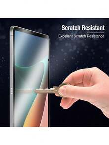 Yezodawee 1pc High Definition Ceramic Screen Protector, Compatible With 11/10/9/8/7/6/5 Generation, 10.9"/10.2"/9.7", Air7/Air6/Air5/Air4/Air3/Air2/Air1/Pro 9.7/Pro 10.5", PET Material Screen Protector, Essential For Tablet Screen Protection, Suitable For Daily, Office, Home And Other Scenarios, Waterproof, Shockproof, Anti-Fall, Anti-Scratch. - Clear - View 3