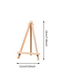 1pc Natural Wood Display Easel, Wooden Frame Drawing Board, Small Oil Painting Board, Desktop Oil Painting Easel, Student Professional Drawing Board Art Display Stand, Creative Desktop Support - Wood Color - View 13
