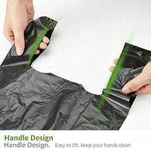 100/200/400pcs Disposable Mini Trash Bags, Small Plastic Garbage Bags, Leak-Proof Durable, Effective Odor Control, Suitable For Office, Car, Kitchen, Bathroom, Home, Living Room, Dormitory And More - A - View 5