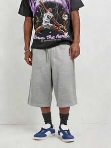 Men's Casual Mid-Length Shorts, Street Style For Summer - Light Grey - View 2