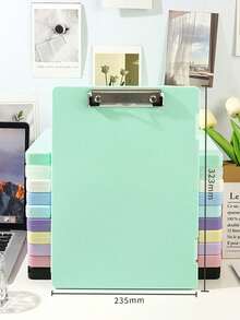 A4 Size Folder Storage Box, Large Capacity Paper Organizer, Music Score Holder, Clipboard, Folder With Clips, Loose-Leaf Binder, School Office Supplies, Travel Essentials, Desktop Organizer,Back To School - Multicolor - View 16