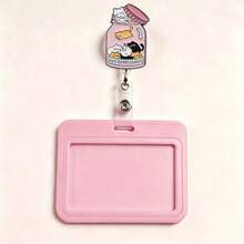 Pink Bottle + Card Holder (horizontal)