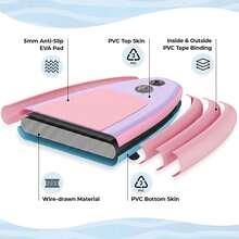 Stand Up Paddling Board 305cm Adults Inflatable Stand Up Paddle With All Accessories, For All Skill Levels, 200kg Load Capacity For 2 People - 淡紫色 - 查看 4