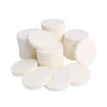 60/30/15/7 buah Spons Rias Wajah Bulat Putih, Spons Kosmetik Wajah, Bantalan Busa Bulat untuk Riasan Mata, Wajah, Alas Bedak, dan Semua Jenis Kulit, Dapat Digunakan Basah dan Kering - Putih - View 3