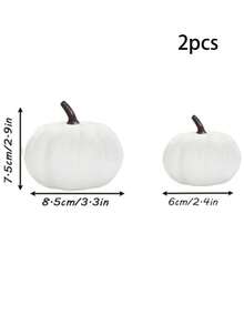16/12/8/2/1pc Velvet Artificial Pumpkins, Red Faux Velvet Autumn Decor, Suitable For Halloween, Thanksgiving, Harvest, Home, Wedding, Farmhouse Style, Tabletop, Christmas Party Decoration, Creative Gift - Pink - View 15