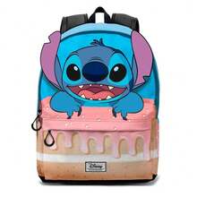 Lilo Y Stitch حقيبة مدرسية ديزني ستيتش، 44 سم، 31x18x44 سم، حجرة رئيسية وجيب أمامي بسحاب، أحزمة كتف مبطنة، مقبض علوي، للأطفال - الخيار 10 - مشاهدة 1