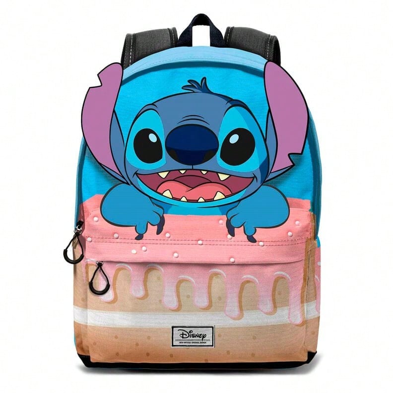 Lilo Y Stitch حقيبة مدرسية ديزني ستيتش، 44 سم، 31x18x44 سم، حجرة رئيسية وجيب أمامي بسحاب، أحزمة كتف مبطنة، مقبض علوي، للأطفال - الخيار 10 - مشاهدة 1