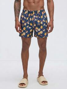 4 paquetes de bóxers cómodos con estampados de colores para hombres - Multicolor - Ver 4